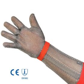 Bao tay chống cắt inox 5 ngón loại dài 37cm GT615-129